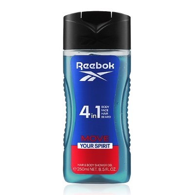 Reebok 清新活力男性4合1全能洗髮沐浴膠 250ml