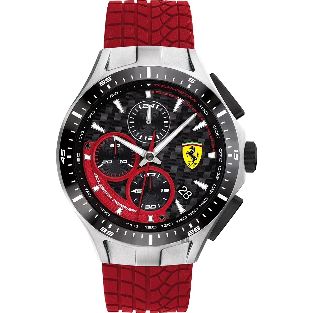 Scuderia Ferrari 法拉利 賽車急速計時手錶(FA0830697)-44mm