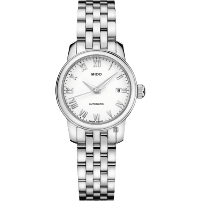 MIDO 美度 官方授權 Baroncelli 羅馬機械女錶 送禮推薦-25mm M0390071101300