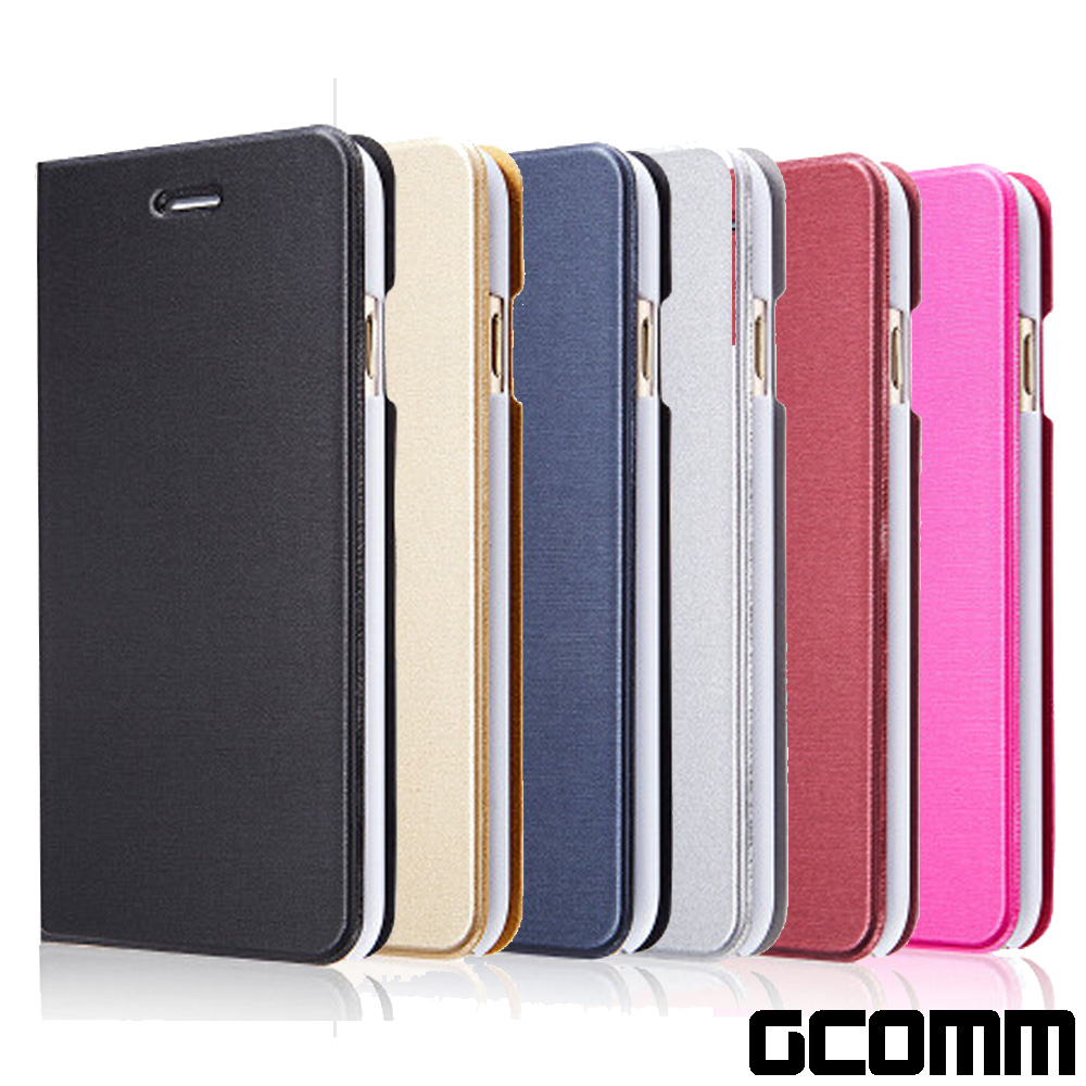 GCOMM iPhone 6S/6 金屬質感拉絲紋超纖皮套 Metalic