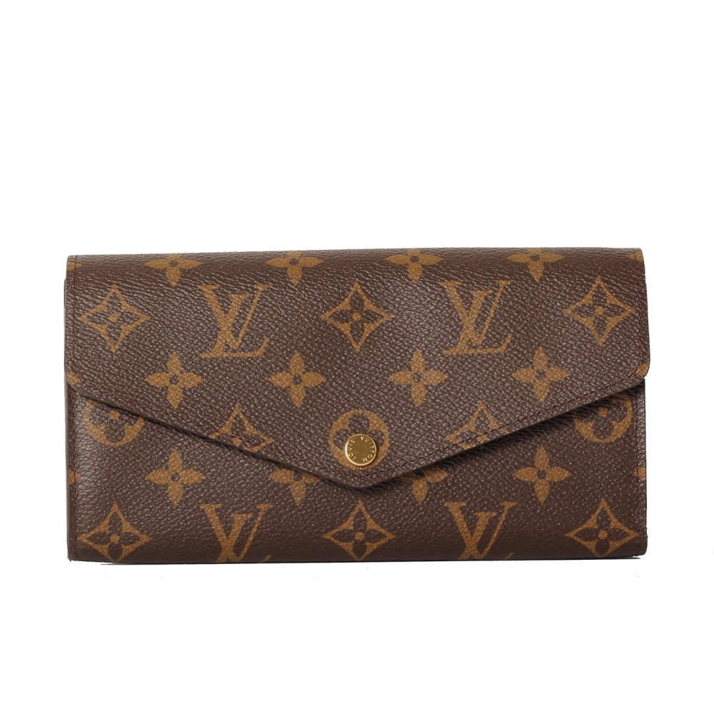 Louis Vuitton M62234 SARAH 信封造型LOGO長夾(2色) | LV路易威登