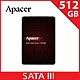 Apacer 宇瞻 AS350X SATA3 2.5吋 512GB SSD 固態硬碟 product thumbnail 1