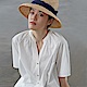 旅途原品_花開的聲音_原創設計A型寬鬆短袖襯衫-白色 product thumbnail 1
