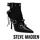 STEVE MADDEN-FORTITUDE 鉚釘皮釦尖頭細跟短靴-黑色 product thumbnail 1