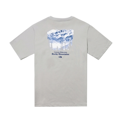 The North Face M PWL ROCKY MOUNTAIN SS TEE 男短袖上衣-灰-NF0A88GKA0M