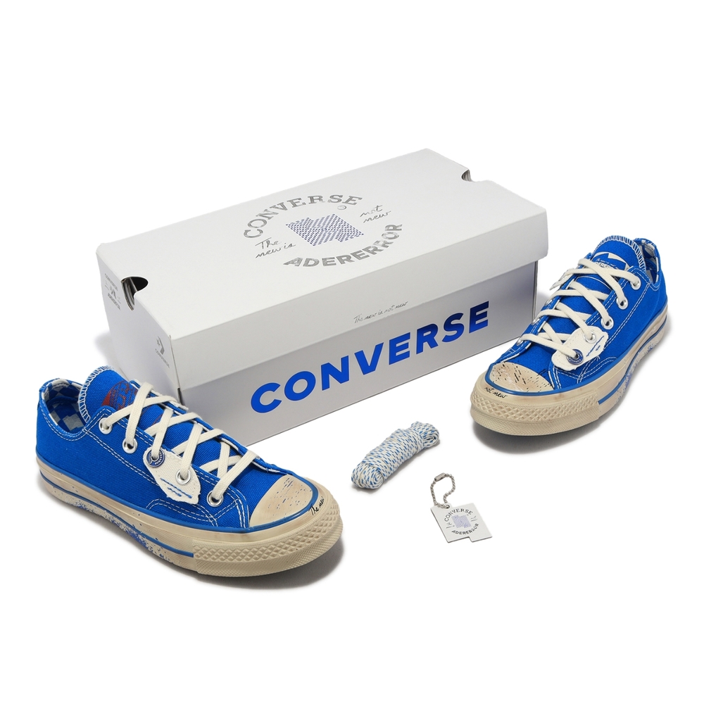 Converse x ADER ERROR 帆布鞋Chuck 70 Low 男女鞋藍低筒仿舊聯名1970