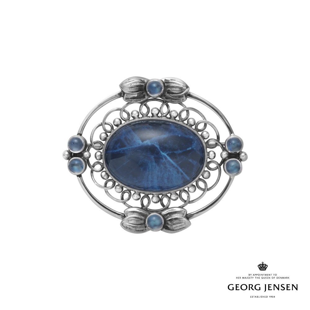 Georg Jensen 喬治傑生 MOONLIGHT BLOSSOM 胸針