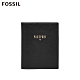 FOSSIL 燙金LOGO真皮時尚RFID旅行護照夾-黑色 SL7431001 product thumbnail 1