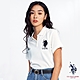 U.S. POLO ASSN. 女大馬短袖POLO衫-白色 product thumbnail 1