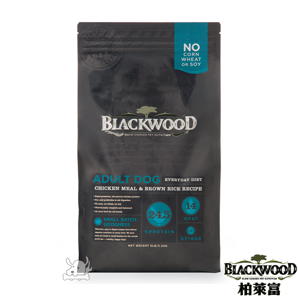 BlackWood 柏萊富 特調成犬活力(雞肉+米)5磅