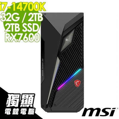 MSI 微星 Infinite S3 14NUB7-1618TW (i7-14700K/32G/2TB+2TB SSD/RX7600-8G/W11P)