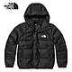 【The North Face 官方旗艦】北面女款黑色防風防潑水連帽羽絨外套｜7QVVJK3 product thumbnail 1