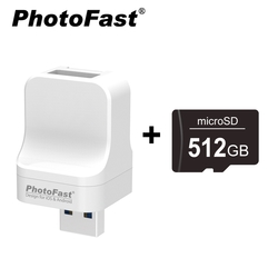 Photofast PhotoCube Pro備份方塊 iOS安卓通用版+記憶卡512GB