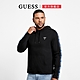 GUESS-男裝-復古回歸品牌字標帽T-黑 原價3090 product thumbnail 1