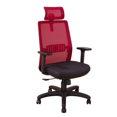 DFhouse 傑瑞德-網背電腦辦公椅(紅色)