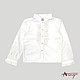 Annys安妮公主-氣質滿分胸前造型秋冬款純棉長袖襯衫*8255白色 product thumbnail 1