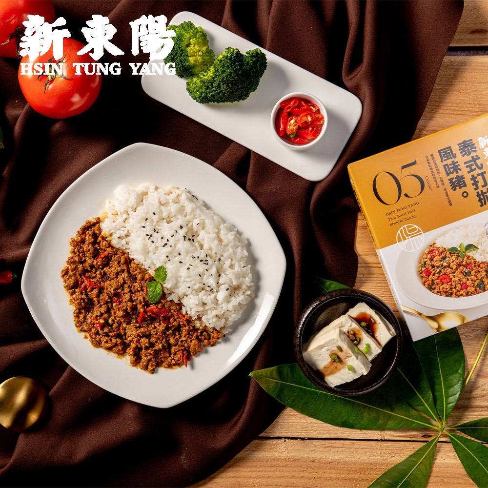 新東陽 泰式打拋風味豬 調理包 (130g/盒)