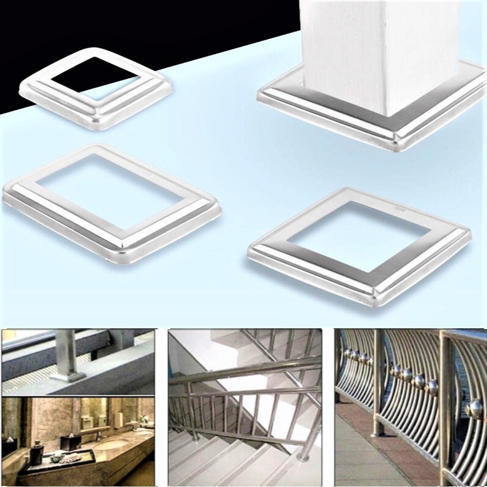 【201方型管蓋】內孔孔徑 80X80mm 扶手欄杆配件 不鏽鋼五金欄杆管蓋 白管蓋 不鏽鋼裝飾蓋 方孔蓋 方管飾蓋