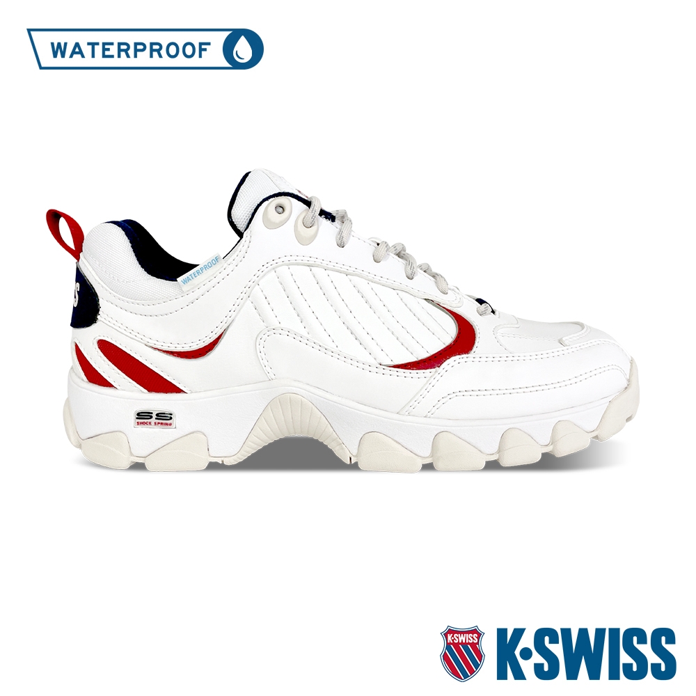 K-SWISS HS329 WP防水老爹鞋-中性-白/藍/紅