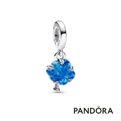 【Pandora官方直營】藍色 Murano 琉璃家族樹吊飾