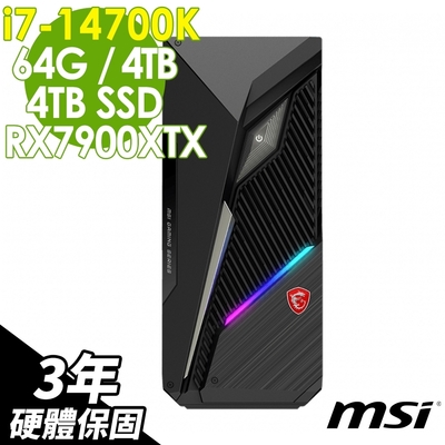 MSI Infinite S3 14NUB7-1618TW(i7-14700K/64G/4TB+4TB SSD/RX7900XTX-24G/W11P)