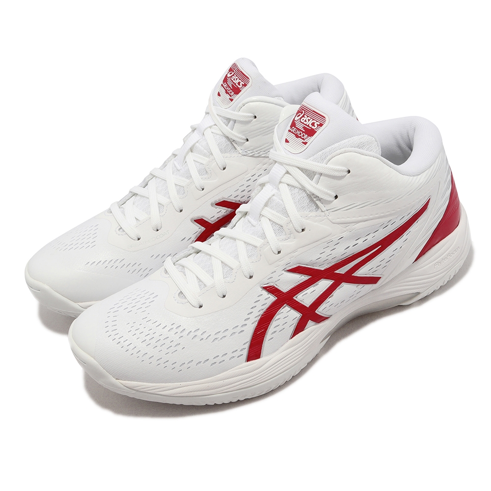 Asics 籃球鞋GELHoop V14 男鞋女鞋白紅三井壽配色緩震穩定抗扭灌籃高手