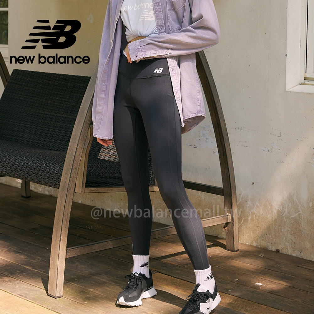 [New Balance]側邊色塊緊身褲_女性_黑色_WP11218AAG