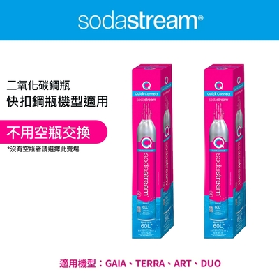 Sodastream 全新盒裝快扣鋼瓶【2入組】