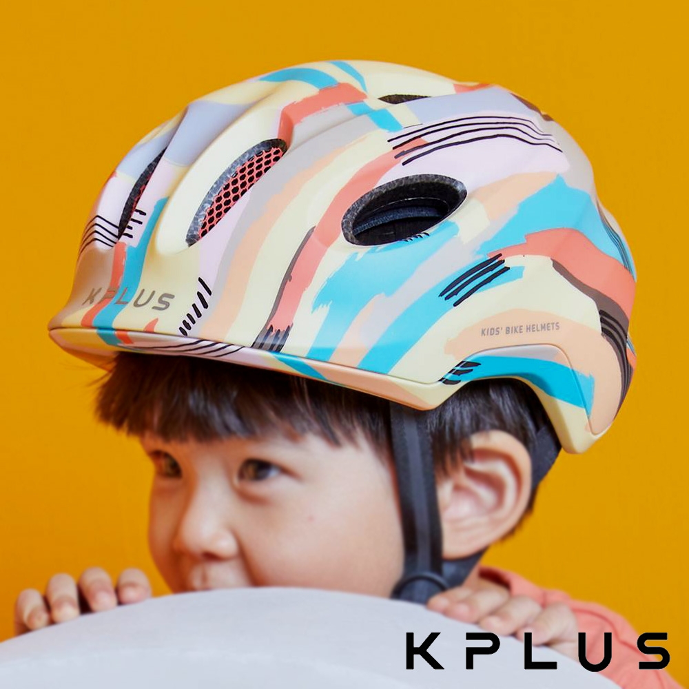 KPLUS 兒童/青少年休閒運動安全帽 PUZZLE彩色版-Talent-純真黃