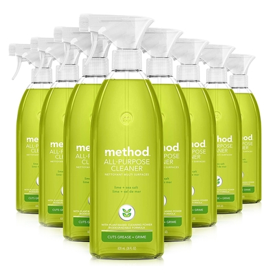 method 美則全效多功能清潔劑 – 萊姆海鹽 828ml(8入組)