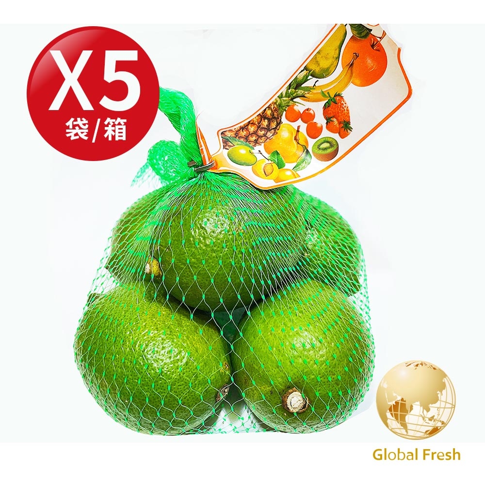 Global Fresh-盛花園 酸甜滋味屏東有籽檸檬 (600g/袋，5袋/箱)