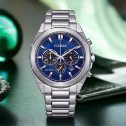 CITIZEN 星辰 Chronograph 光動能計時腕錶-藍色 41mm/CA4590-81L