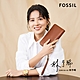 FOSSIL Logan 真皮系列多層拉鍊零錢袋長夾-咖啡色 SL7831200 product thumbnail 2