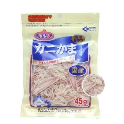 藤澤-高纖蟹肉絲 45g-愛貓用 (P300061) x 3入組(購買第二件贈送寵物零食x1包)