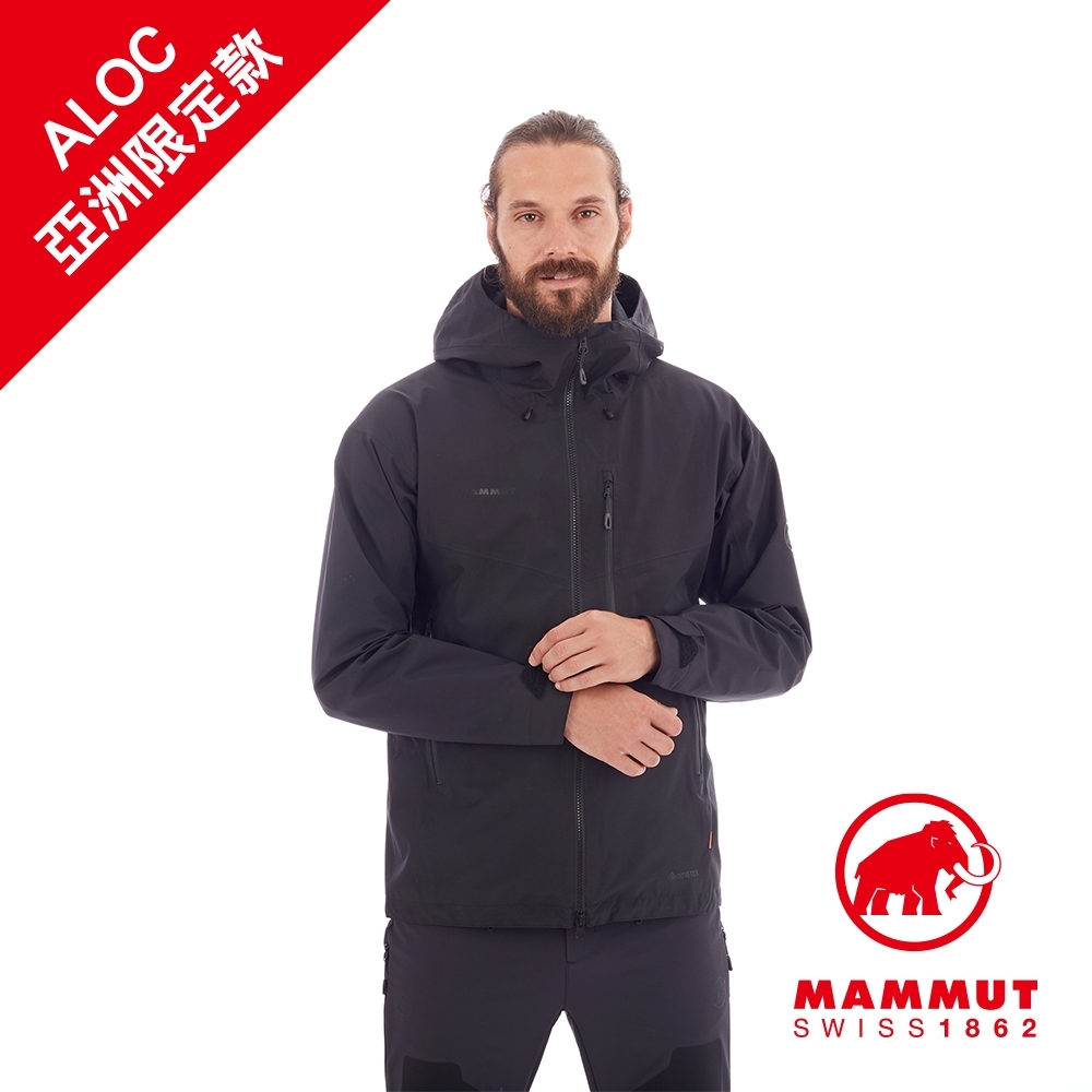 Mammut 長毛象】Ayako Pro HS Hooded Jacket AF GTX 防水連帽外套黑色 