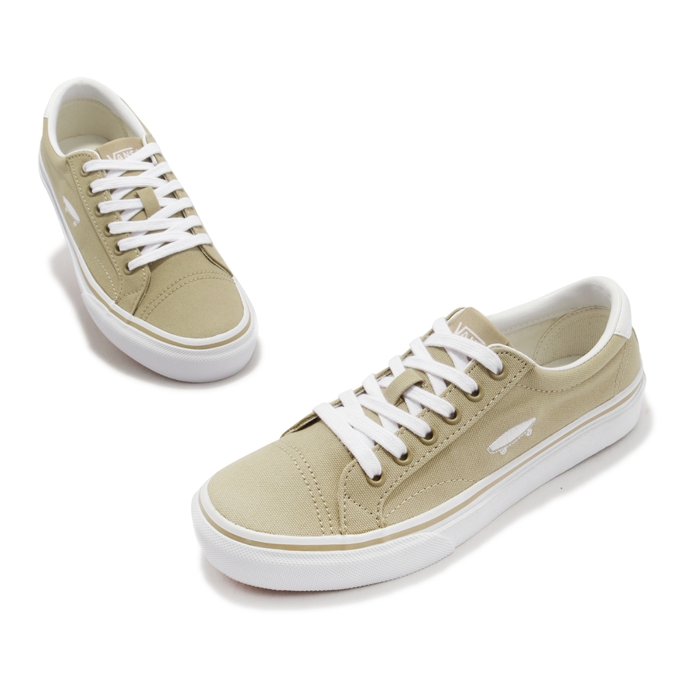 Vans 休閒鞋V311 Court Icon 男款女鞋卡其白基本款日本帆布低筒橡膠大