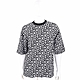 KENZO 黑白幾何字母短袖上衣 針織衫(男款) product thumbnail 1