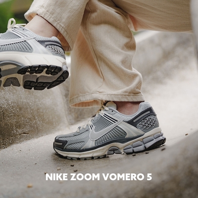 Nike 復古慢跑鞋Wmns Zoom Vomero 5 石磨灰女鞋男鞋休閒鞋老爹鞋FD9919