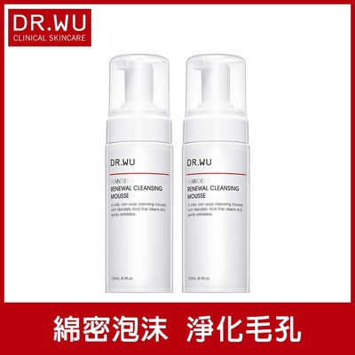 (買一送一)DR.WU杏仁酸煥膚潔顏慕斯150mL(共2入組)