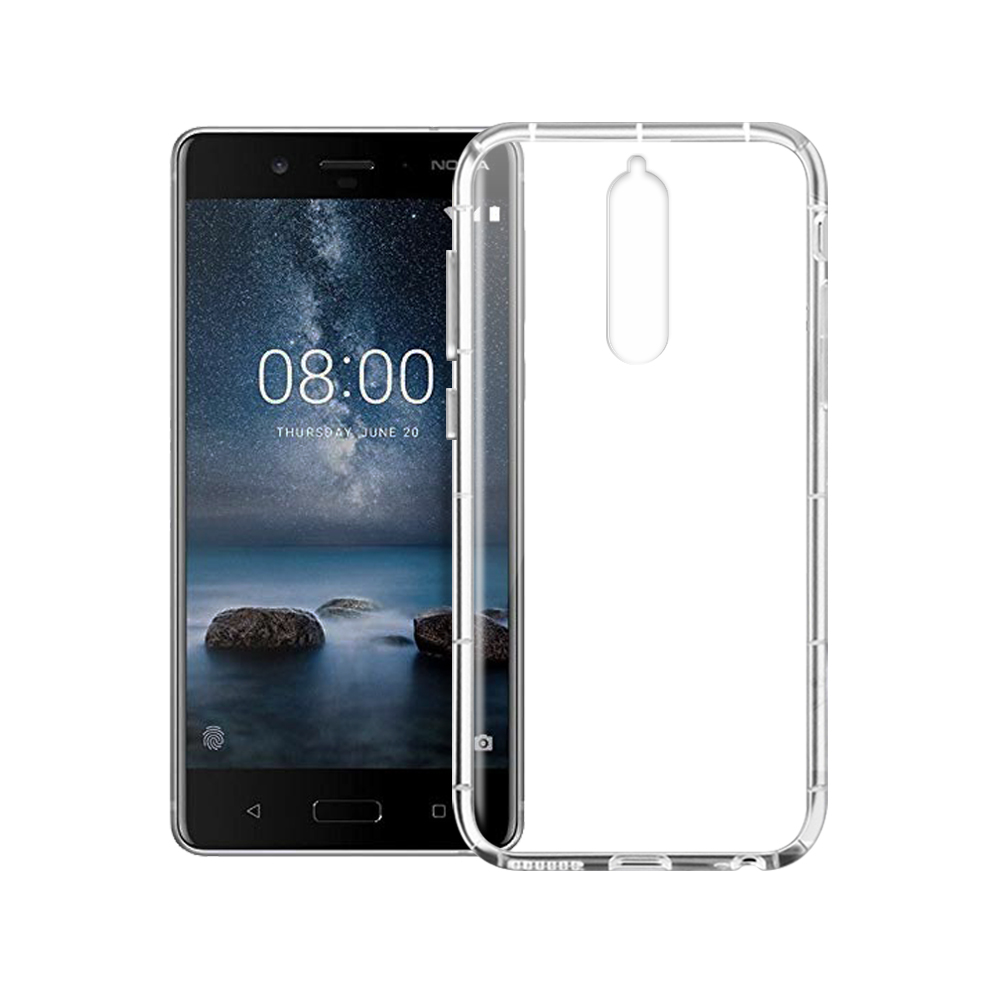 Xmart For Nokia 8 2018 加強四角防護防摔空壓氣墊殼