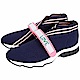 FENDI Rockoko 彈力紗面料橡膠標籤飾運動鞋(藍色) product thumbnail 1