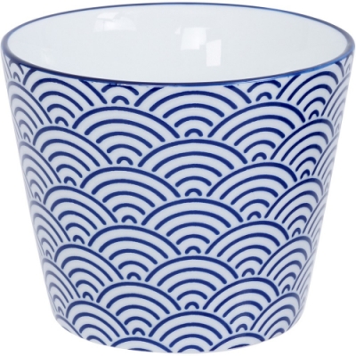 《Tokyo Design》瓷製茶杯(浪紋藍170ml) | 水杯 茶杯 咖啡杯