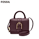 FOSSIL Wiley 真皮復古美型提耳側背包 ZB7880503-紫紅色 product thumbnail 1