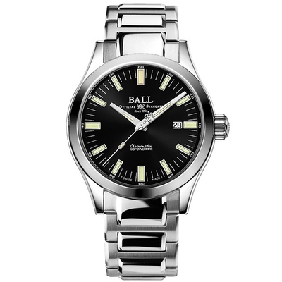 BALL波爾錶 天文台認證 燈管機械腕錶 NM2128C-S1C-BK / 43mm