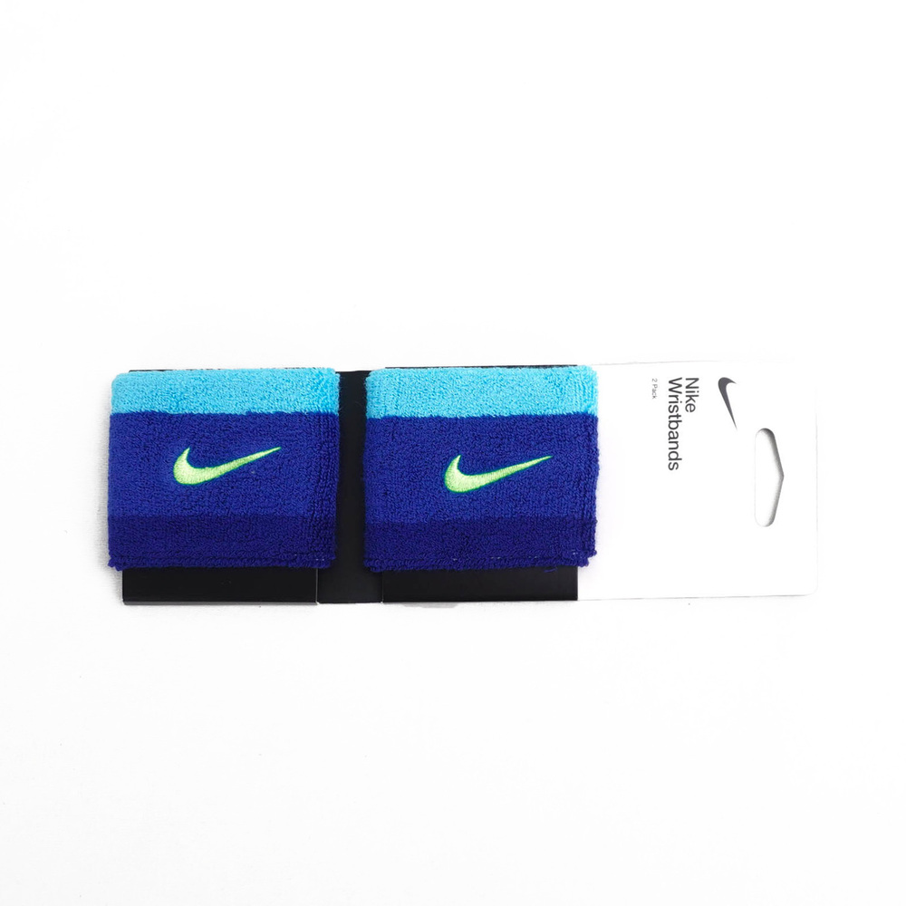 Nike Swoosh [N0001565416OS] 腕帶 2入 運動 打球 健身 吸濕 排汗 藍