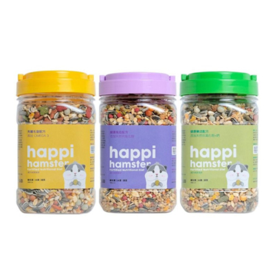 Happi Hamster 寵物鼠飼料600g x 3入組