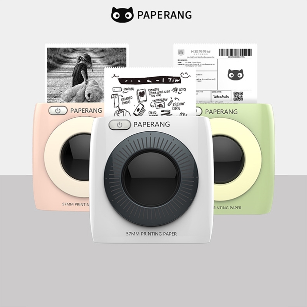 Paperang 二代P2 口袋列印小精靈-喵喵機-復古綠/復古粉 熱感應 藍牙 Bluetooth 列印 影像 趣味