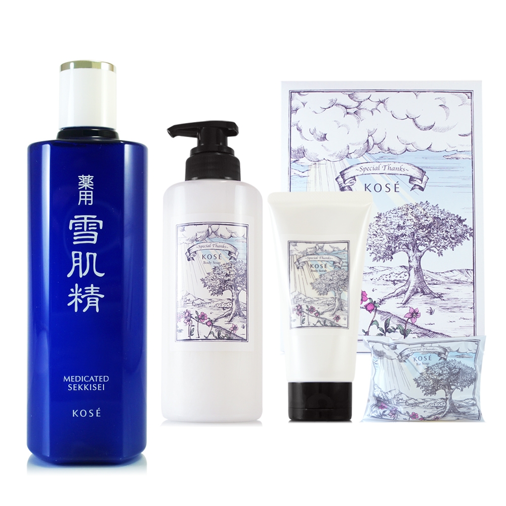 *KOSE高絲 雪肌精化妝水360ml+希望曙光身體沐浴組