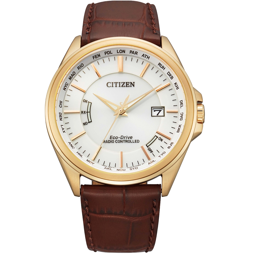 CITIZEN星辰 GENT'S 城市時尚光動能電波男錶(CB0253-19A)43.3mm