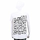 Max Mara-WEEKEND 字母塗鴉串珠飾白色棉質短T恤 product thumbnail 1